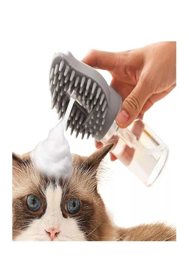 Veemok 2-in-1 Pet Grooming Brush with Shampoo Dispenser | Cat & Dog Bath Brush for Shedding, Massaging & Deep Cleaning | Removes Loose Fur | Comfortable Grip (Pet Grooming Comb) - Image 2